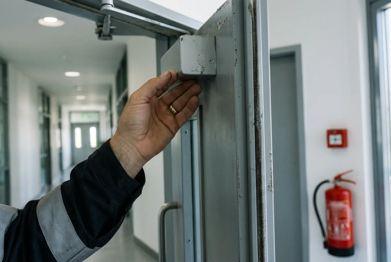 Symbolische Darstellung einer dokumentierten Brandschutzbegehung